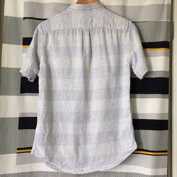 🟠2/$20 4pc Breezy Summer Blues Button Down Shirt Set (S) - Picture 13 of 16